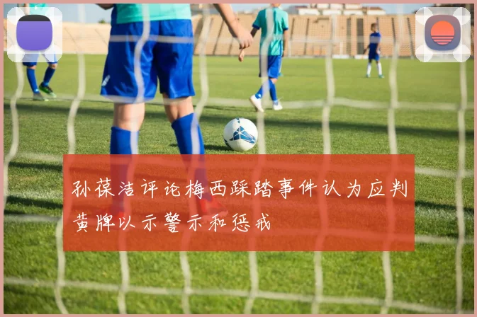 孙葆洁评论梅西踩踏事件认为应判黄牌以示警示和惩戒